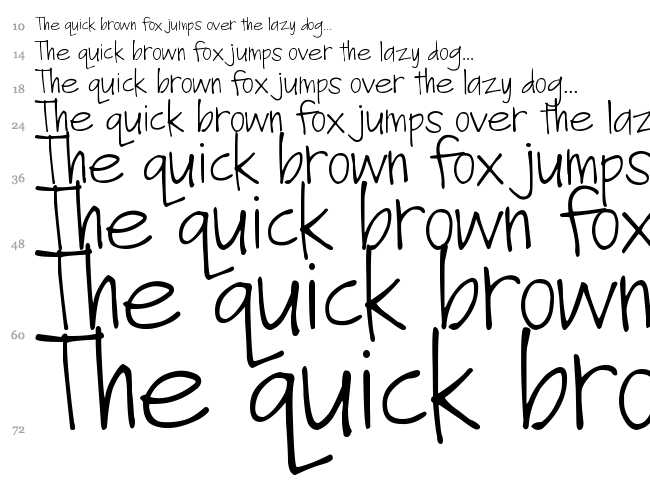 DJB Fan Girl font waterfall